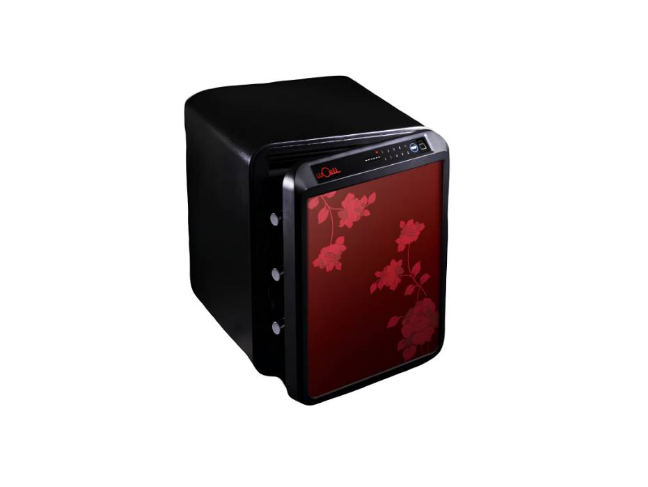 LUCELL Premium Fire Safe UP-040(NW)F/P, Finger print, Digital lock, Wine Red