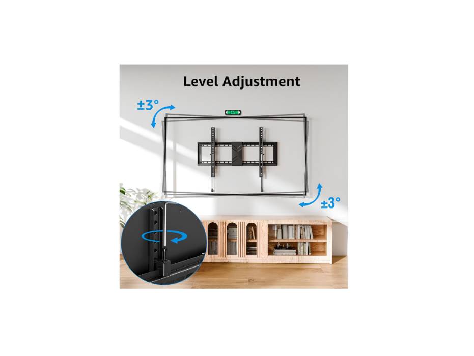 MOUNTUP TV Wall Mount Tilting for Most 37-84 Inch TVs, TV Mount with Level Adjustment, Max VESA 600x400mm