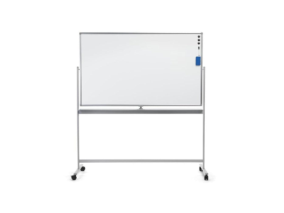 Double Sided Magnetic Whiteboard With Metal Stand & Wheels 1200mm x 1500mm (120cm x 150cm) - Altimus