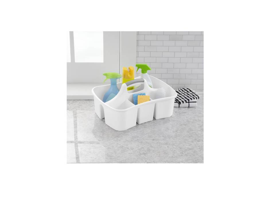 Sterilite Divided Ultra Caddy, White