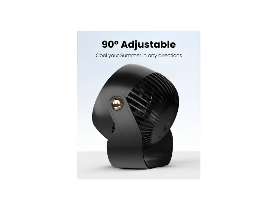 Portable Desk 270° Rotate Fan, 6 Inch, Quiet Air Circulator Fan, 3 Speeds with Strong Airflow