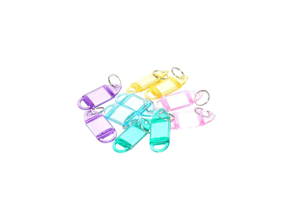 Plastic Key Rings, Assorted Colors, 25pcs/pack