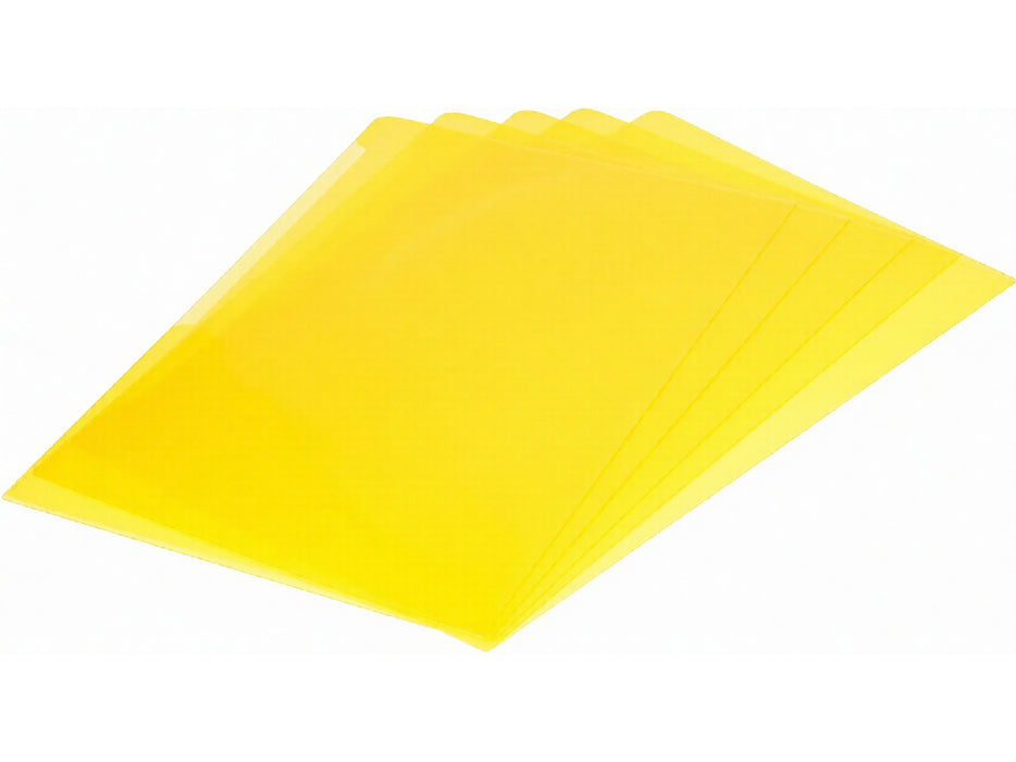 Durable Clear L-Folder A4, 50/pack, Yellow