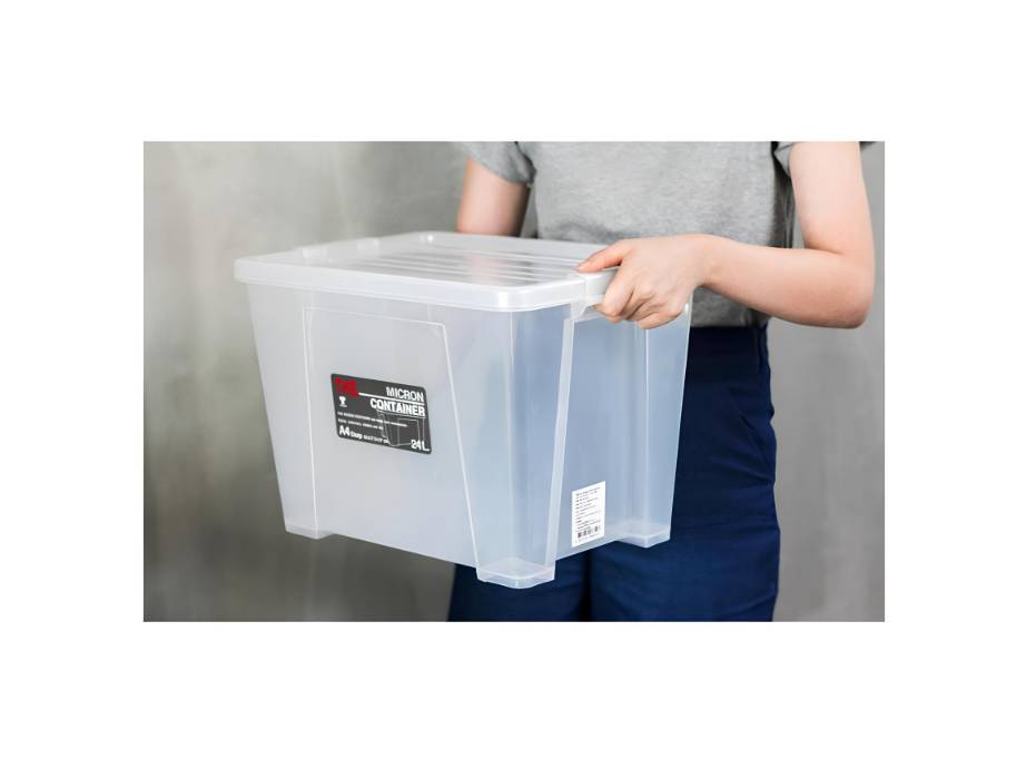 Micronware Multipurpose Storage Box With Locking Lid – 24L Capacity