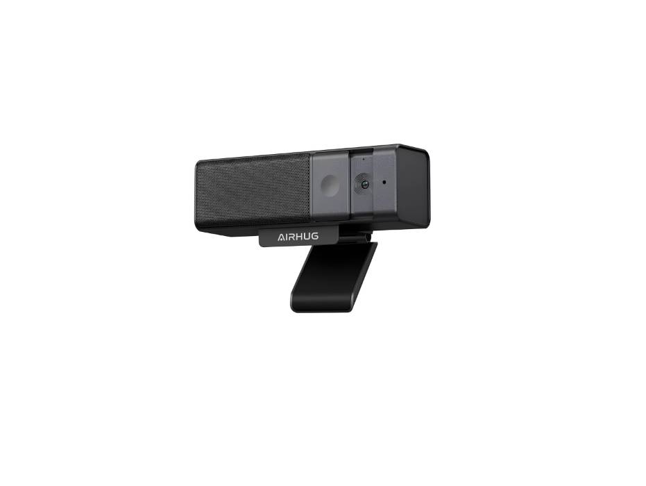 AIRHUG 3 in 1 Webcam - 1080P Webcam with Microphone and Speaker, USB Webcam with Privacy Cover