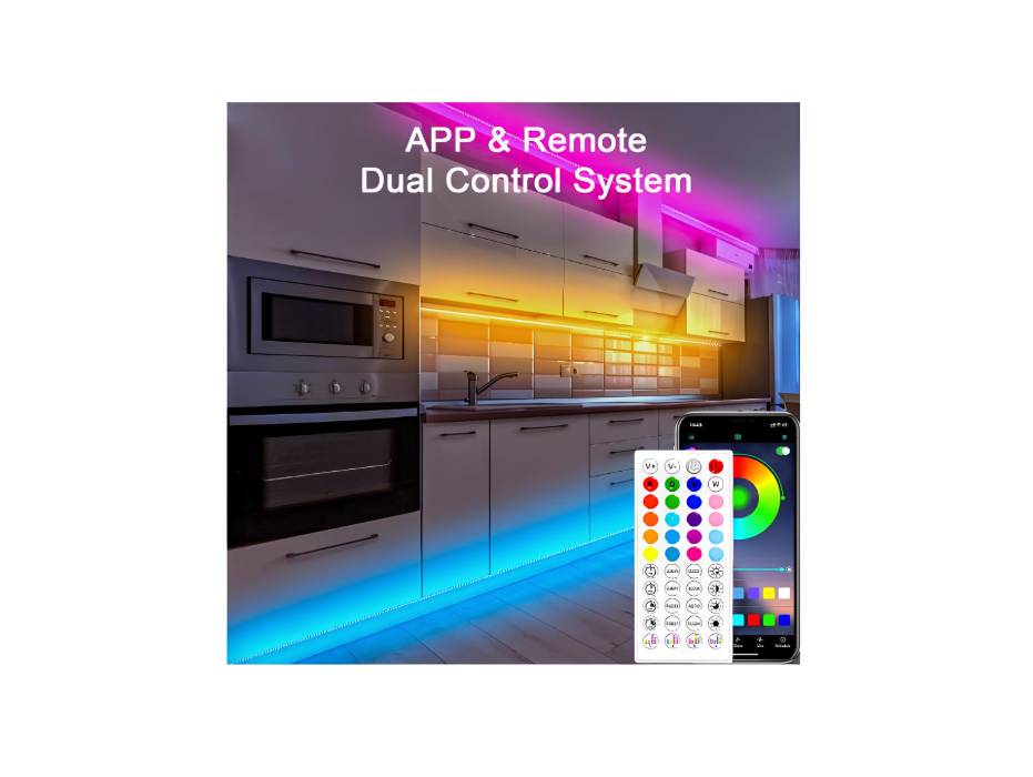 Cozylady LED Light Strip 30m Cozylady Smart Bluetooth LED Light RGB Music Sync Rope Light Controlled by APP and Remote