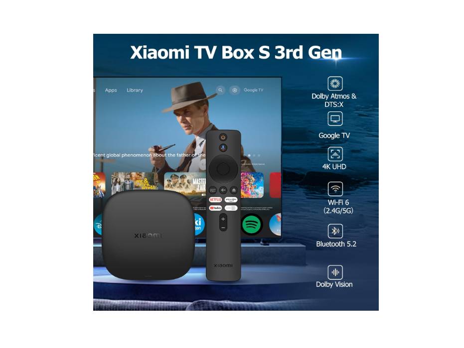 Xiaomi Mi TV Box S 3nd Gen, 4K Ultra HD Streaming