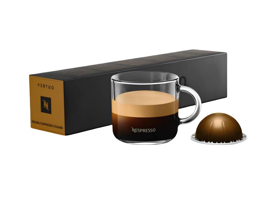 Nespresso Vertuo Double Espresso Chiaro, Cereal, Woody, Intensity 8, 10pcs/pack