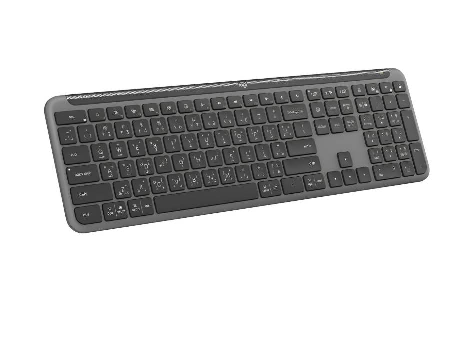 Logitech Signature Slim K950 Wireless Keyboard, Arabic Layout - Graphite