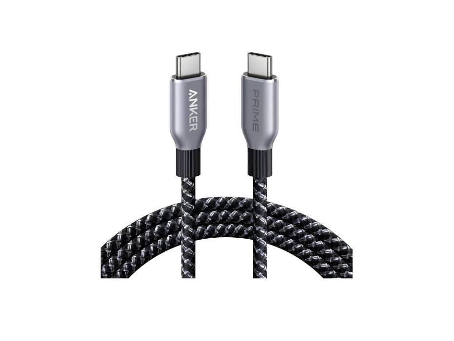 Anker Prime USB C to USB C Cable, 240W 6 ft Fast Charging USB C Cable, Upcycled-Braided Nylon with High Durability, USB 2.0 Cable