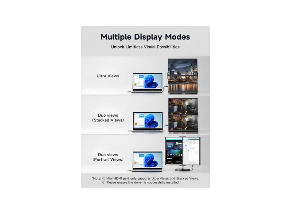 JSAUX FlipGo 15.6" Pro Portable Monitor