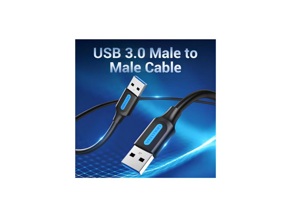 Vention USB 3.0 A to A, 5Gbps Fast Data Transfer Cable Compatible with Printer, USB Keyboard, Flash Drive, Hard Drive, Mouse,2m