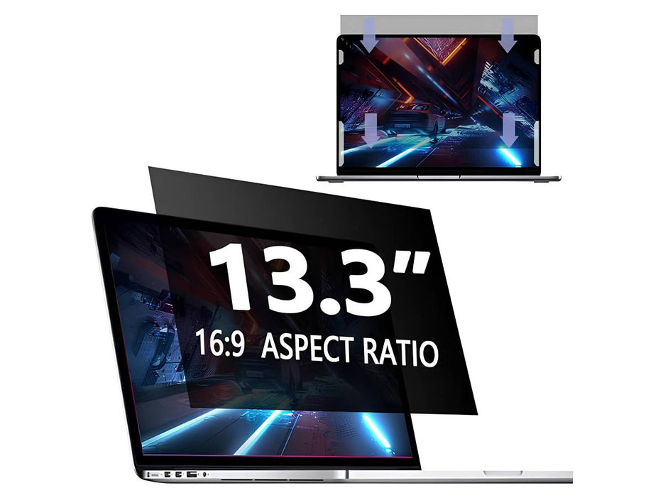 PORT DESIGN 900298 PRIVACY SCREEN FILTER 13.3 " 16/9 EDGE to EDGE 311 x 184