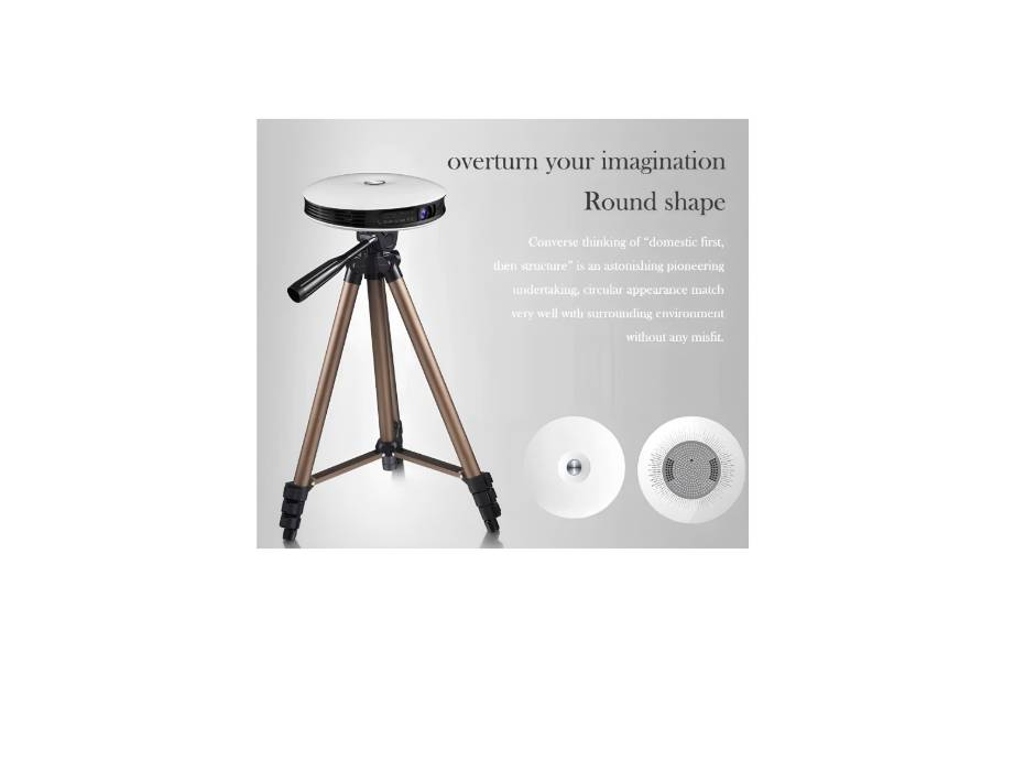 CRONY D08-Projector DLP 3D HD 1080p smart mini portable projector, Built in Battery