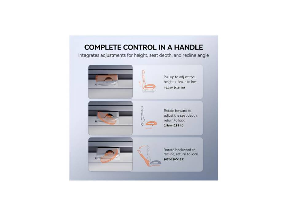 Doro C300 Pro Ergonomic Office Chair with Ultra Soft 6D Armrests, Dynamic Lumbar Support for Home Office Chair, Adjustable Backrest Desk Chair, Swivel Big and Tall Office Chair, Grey