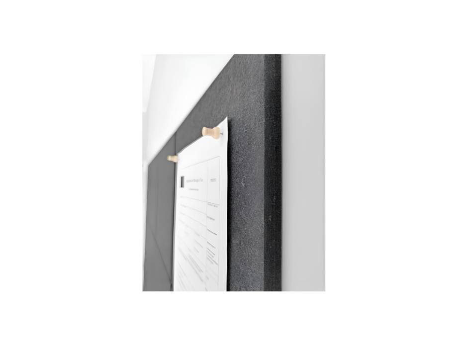 Black Cork Board 48"x36"with Safe Removable Adhesive Tabs - Pack of 12