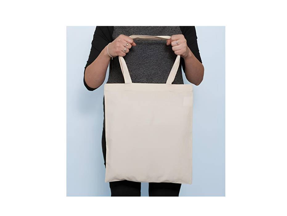 Natural Plain Cotton Canvas Tote Bags, One Size - Pack of 12
