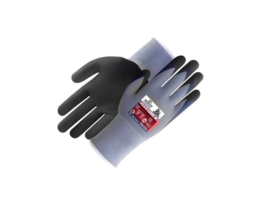 Gorilla Flex Cool - II, 15 Gauge Nylon Liners / Spandex Coated Gloves, Medium
