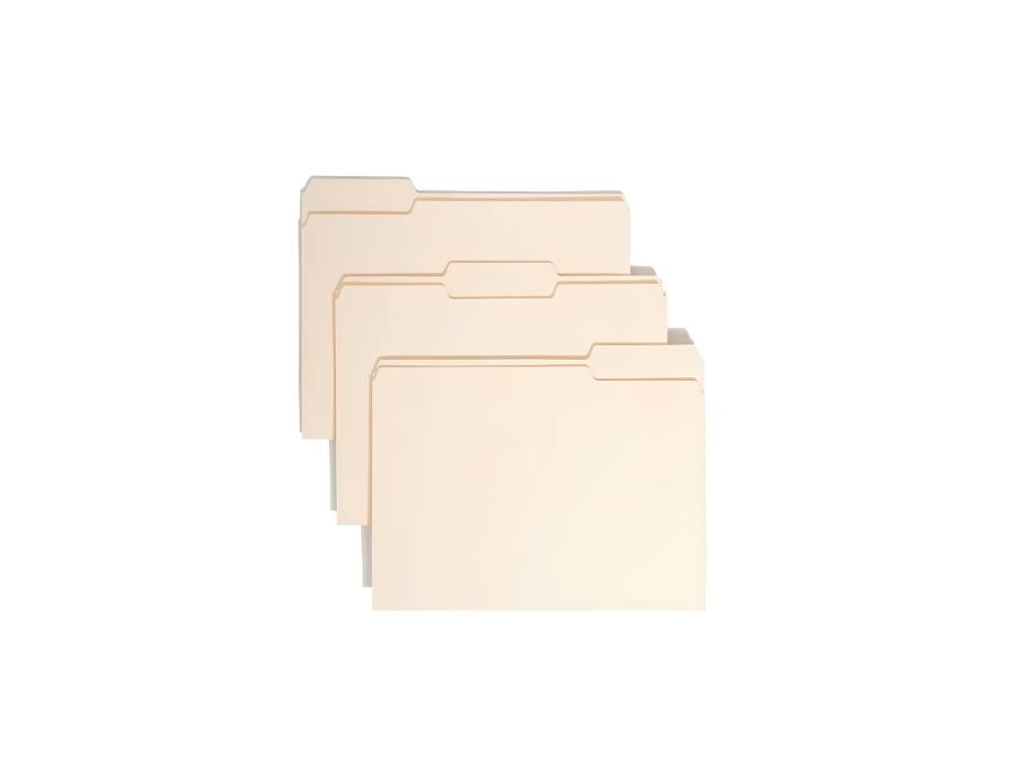 Smead File Folder, 1/3-Cut Tab, Assorted Position, Letter Size, Manila, 24pcs/pack (11928)