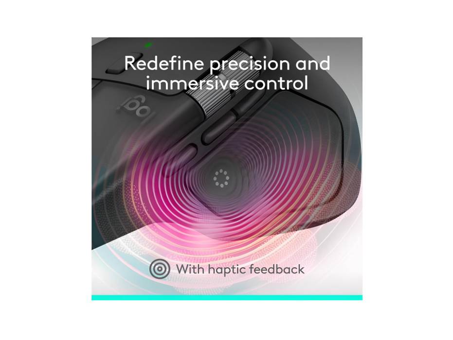 Logitech MX Master 4, Ergonomic Wireless Mouse, Graphite