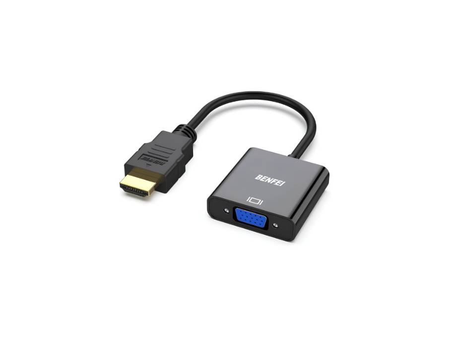 Benfei Gold-Plated HDMI to VGA Male to Female Adapter