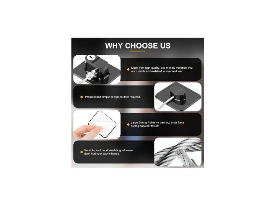 Heavy Duty Fridge Combination Lock 6cm, Black - Pack of 2