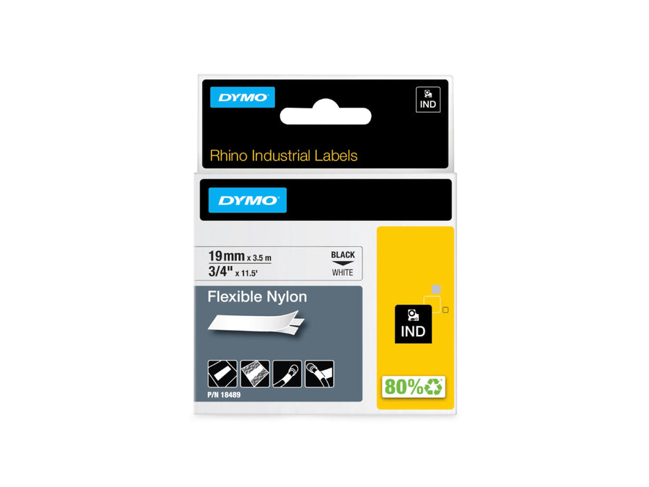 Dymo Nylon Label 18489 19mmx 3.5M