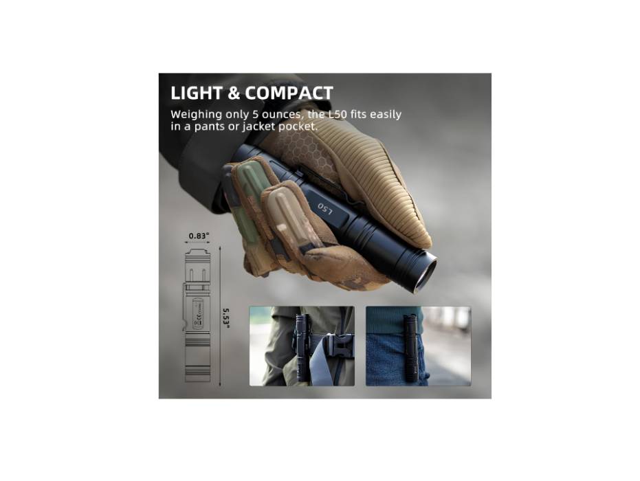 Wuben L50 LED Torch Light, Flashlight