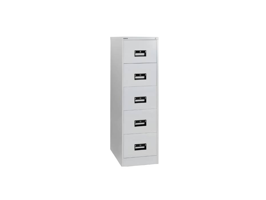 Hadid 5 Drawers Metal Filing Cabinet, Grey