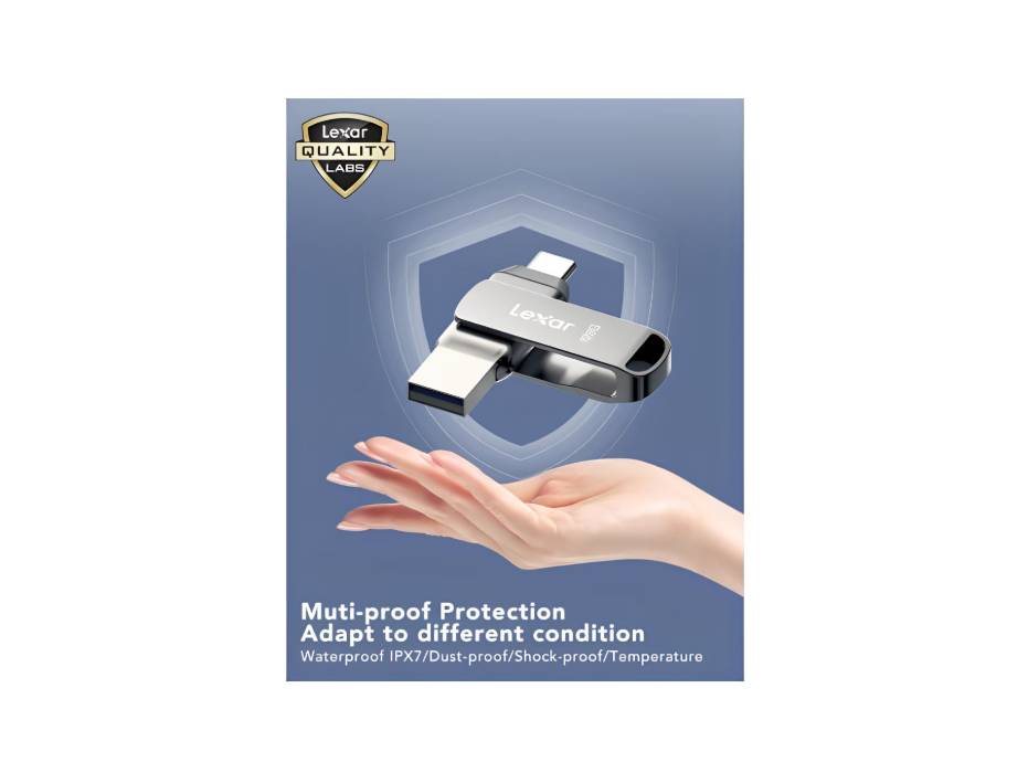 Lexar 256GB USB 3.1 USB-A & USB C USB Flash Drive