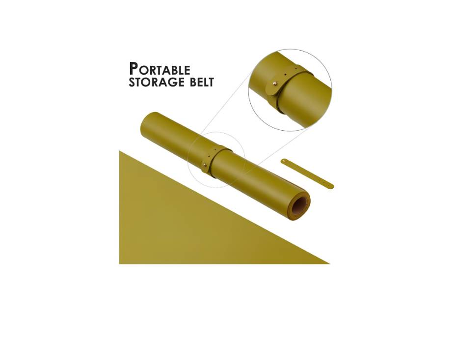 Large Desk Pad, Non-Slip PU Leather Desk Mouse Pad Waterproof Desk Pad Protector, 31.5'' x 15.75'' (Olive & Cork)