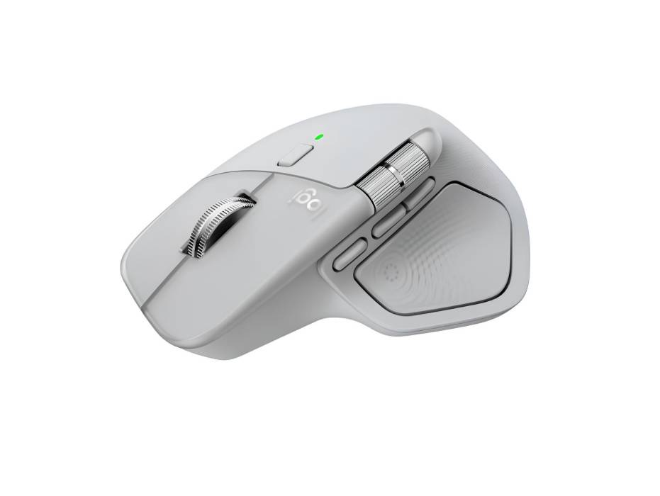 Logitech MX Master 4, Ergonomic Wireless Mouse, Pale Grey
