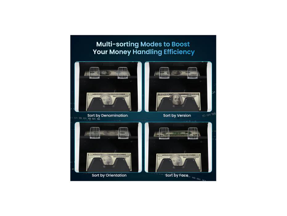 NUCOUN VS 75 Counting Machine with 1+1 Pocket Banknote Sorter