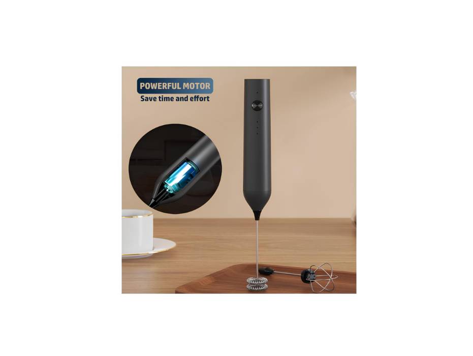 ROYALBAIDE Handheld Electric Milk and Coffee Frother, Type C Rechargeable