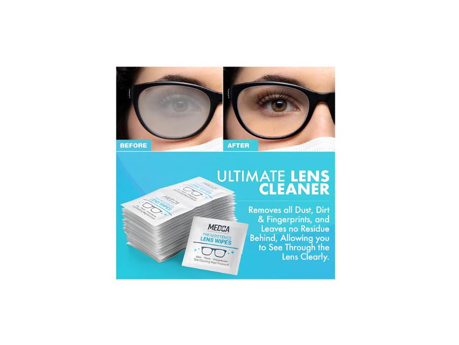MEDca Premoistened Lens Glass Cleaning Wipes