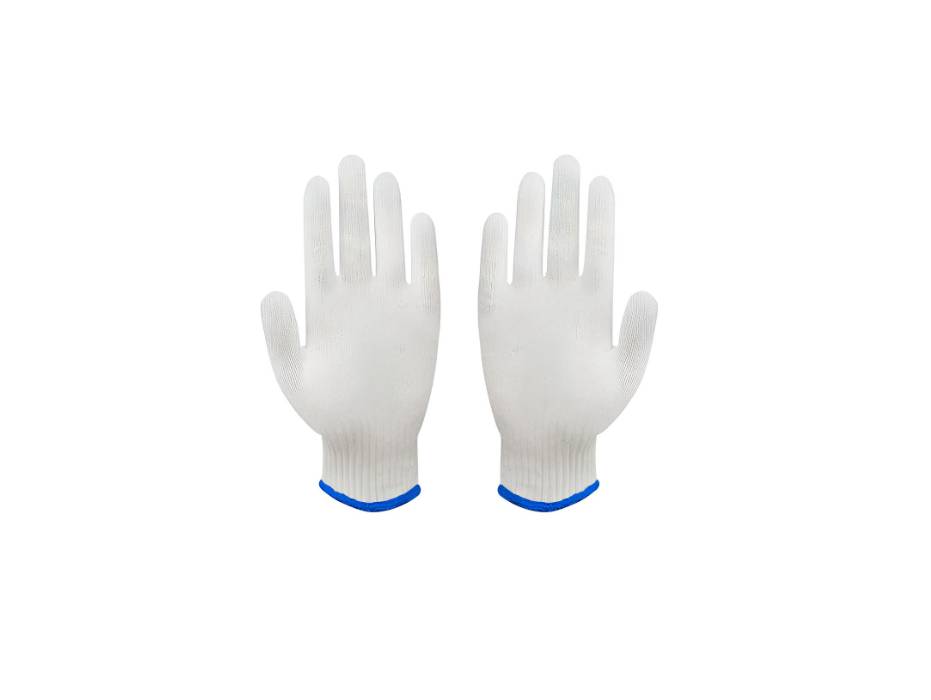 Valpro Knitted Cotton Gloves, Bleach White 600 GMS