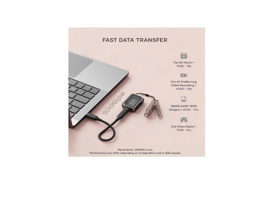 Satechi M.2 NVMe Mini SSD Enclosure with 10Gbps Transfer Speed, Up to 2TB, Active Auto Cooling,USB-C Case, Supports NVMe 2230