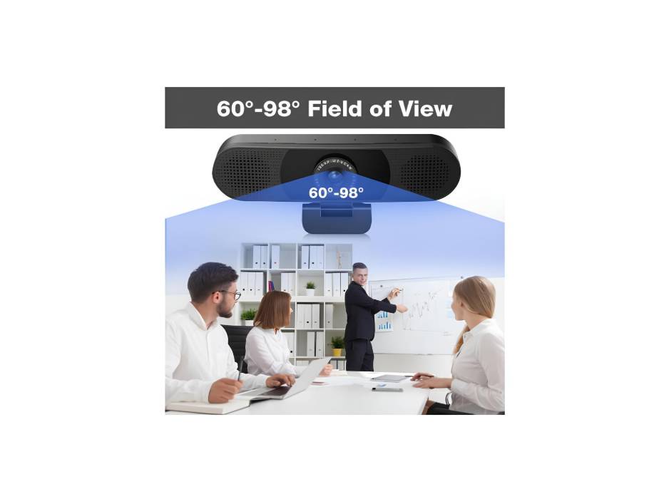 eMeet 3 in 1 1080P C980 Pro USB Webcam with Microphone and Speakers