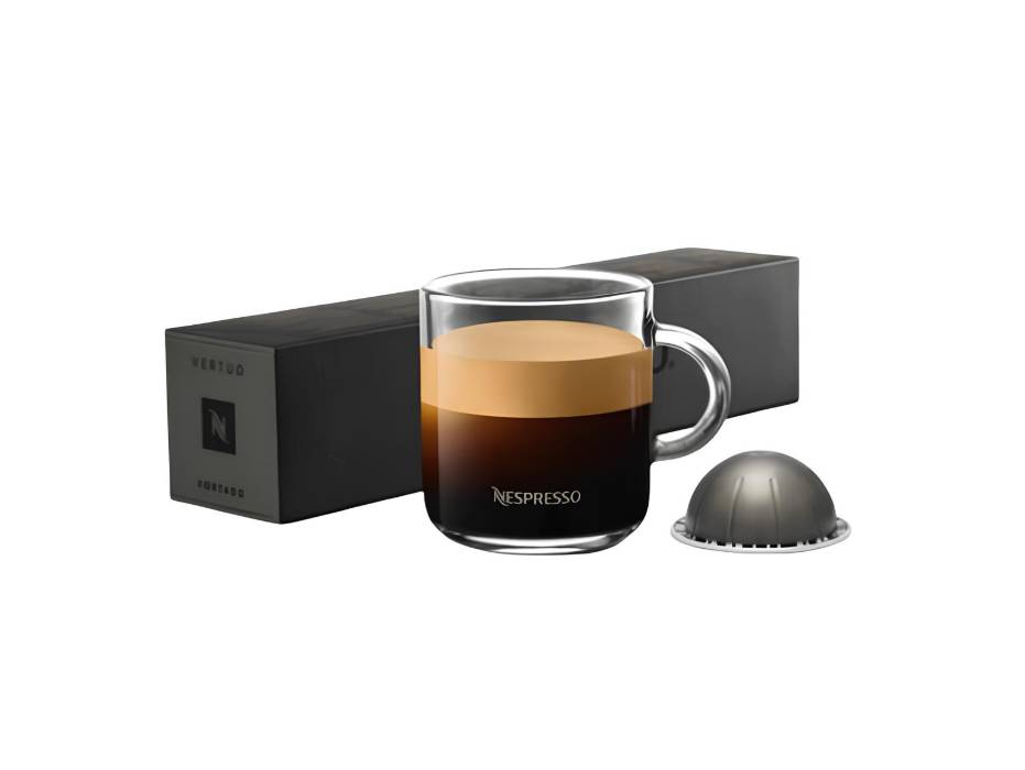 Nespresso Vertuo Fortado, Intensely Roasted & Woody, Intensity 8, 10 capsules