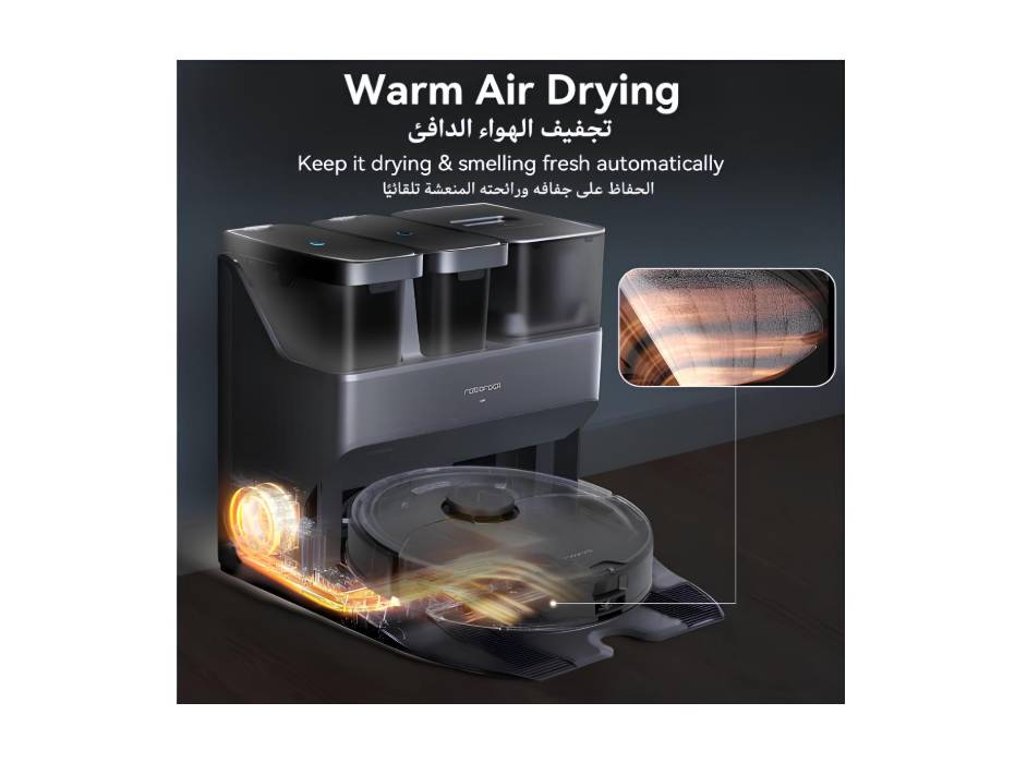 Roborock S7 Max Ultra Robot Vacuum Cleaner with Auto Mop Washing/ AutoDust Emptying/Warm AirDrying/ AutoTank Refilling/ Dock Self-cleaning Vacuum Cleaner