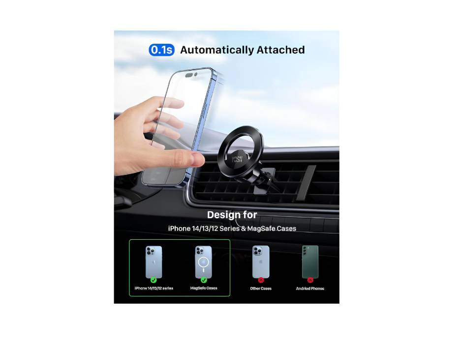 YOSH Magnetic Air Vent Car Mount Phone Holder