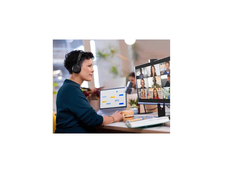 Jabra Evolve2 55 Stereo Wireless Headset Air Comfort Technology, Noise-cancelling Mics, and Active Noise Cancellation - MS Teams Certified, Works with All Other Platforms