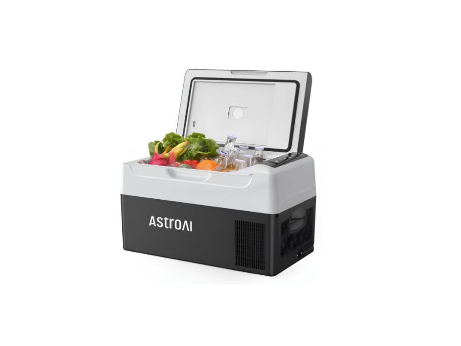 AstroAI 12 Volt Car Refrigerator, 12V Portable Freezer Camping Fridge Cooler (-4℉~68℉) with 12/24V DC & 110V AC for Car