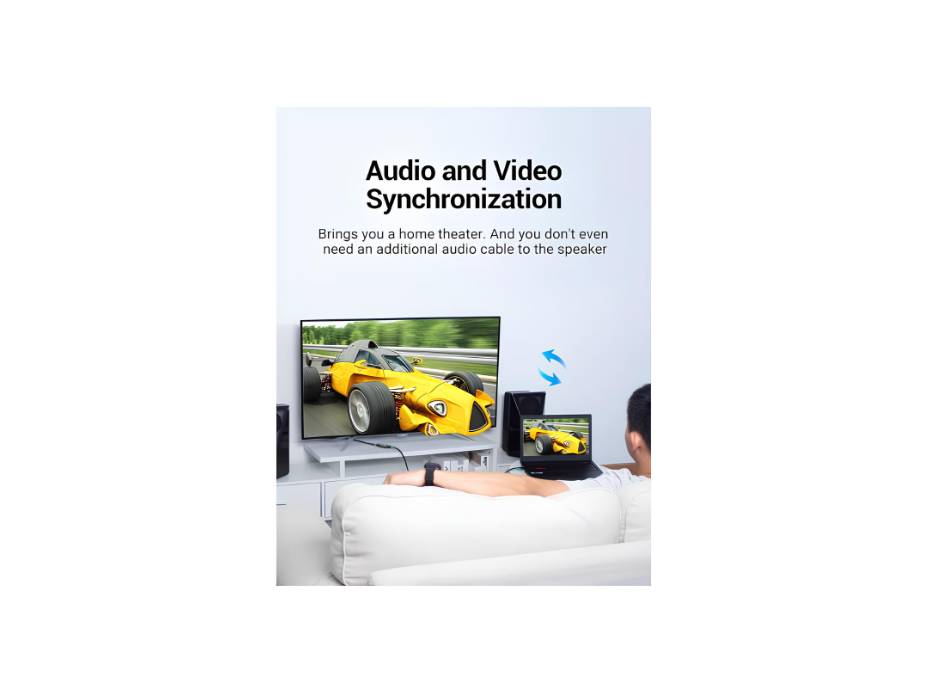 Vention Airbo HDMI Female to Female Coupler Adapter, HDMI 2.0 4K Connector – Pack of 2