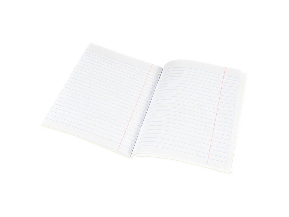 FIS Exercise Book,165mx210mm, 100sheets, 200pages, Single Line with Right Margin, 6pcs/pack, Yellow Cover