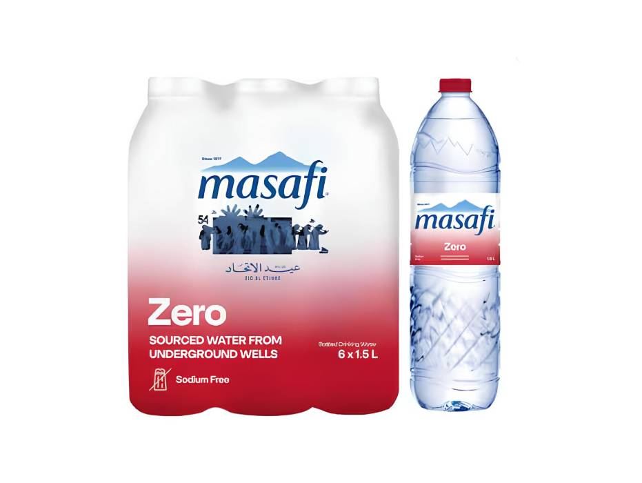 Masafi Zero % Sodium Free Water 1.5L Pack of 6