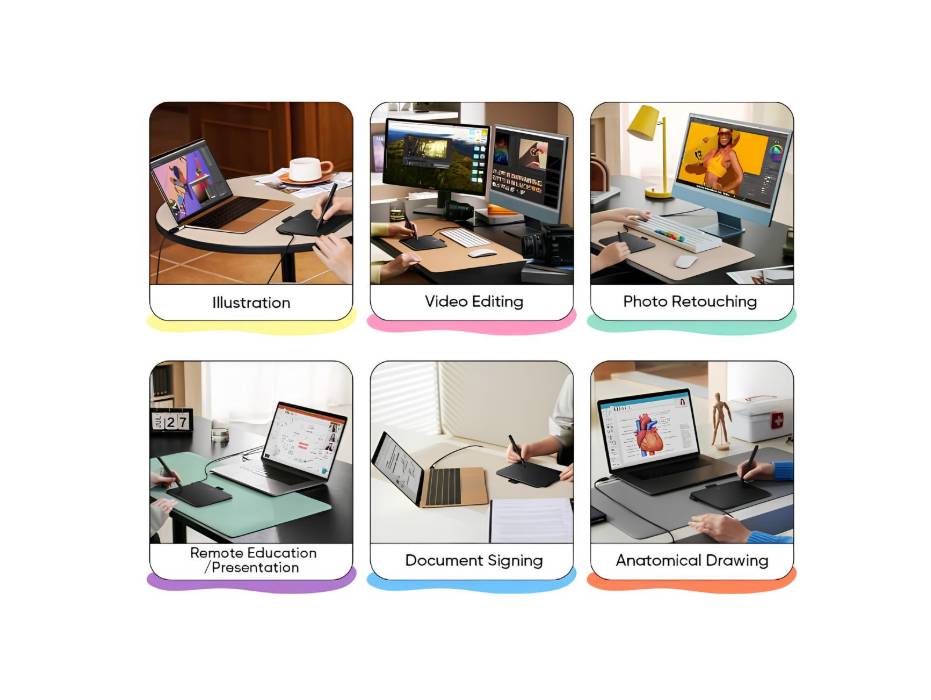 XP-pen Deco 640 Drawing Tablet with Stylus (6" X 4")