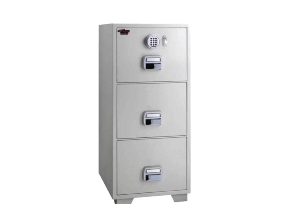 Eagle SF-680-3EKX Fire Resistant Filing Cabinet, 3 Drawers, Digital & Key Lock