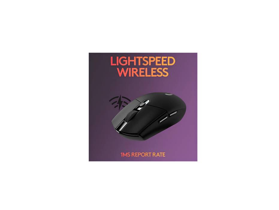 Logitech G305 Lightspeed Wireless Gaming Mouse, Black