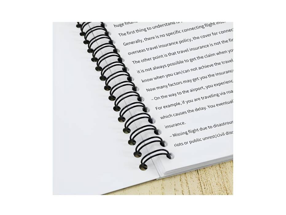 TPPS Binding Ring Wire 3:1 7.9mm (5/16") 34 loops 100/box, Black